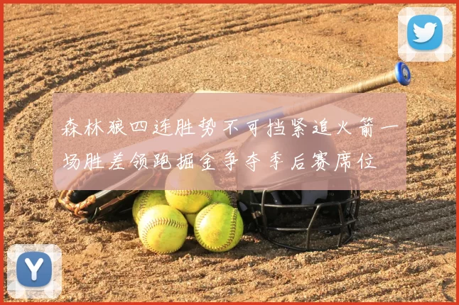 森林狼四连胜势不可挡紧追火箭一场胜差领跑掘金争夺季后赛席位