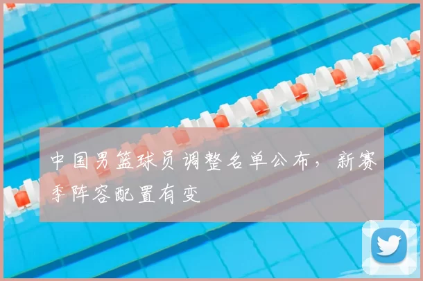 中国男篮球员调整名单公布，新赛季阵容配置有变