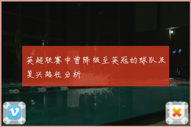 英超联赛中曾降级至英冠的球队及复兴路径分析