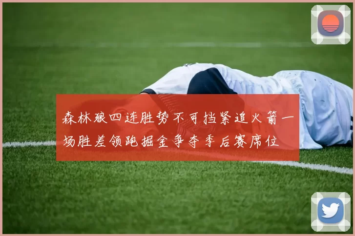 森林狼四连胜势不可挡紧追火箭一场胜差领跑掘金争夺季后赛席位